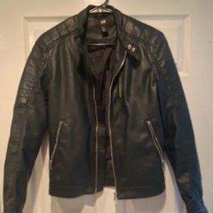 Faux Leather Moto Jacket